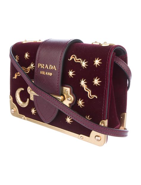 borsa astrology prada prezzo|Prada 2016 Small Velvet Astrology Cahier Bag .